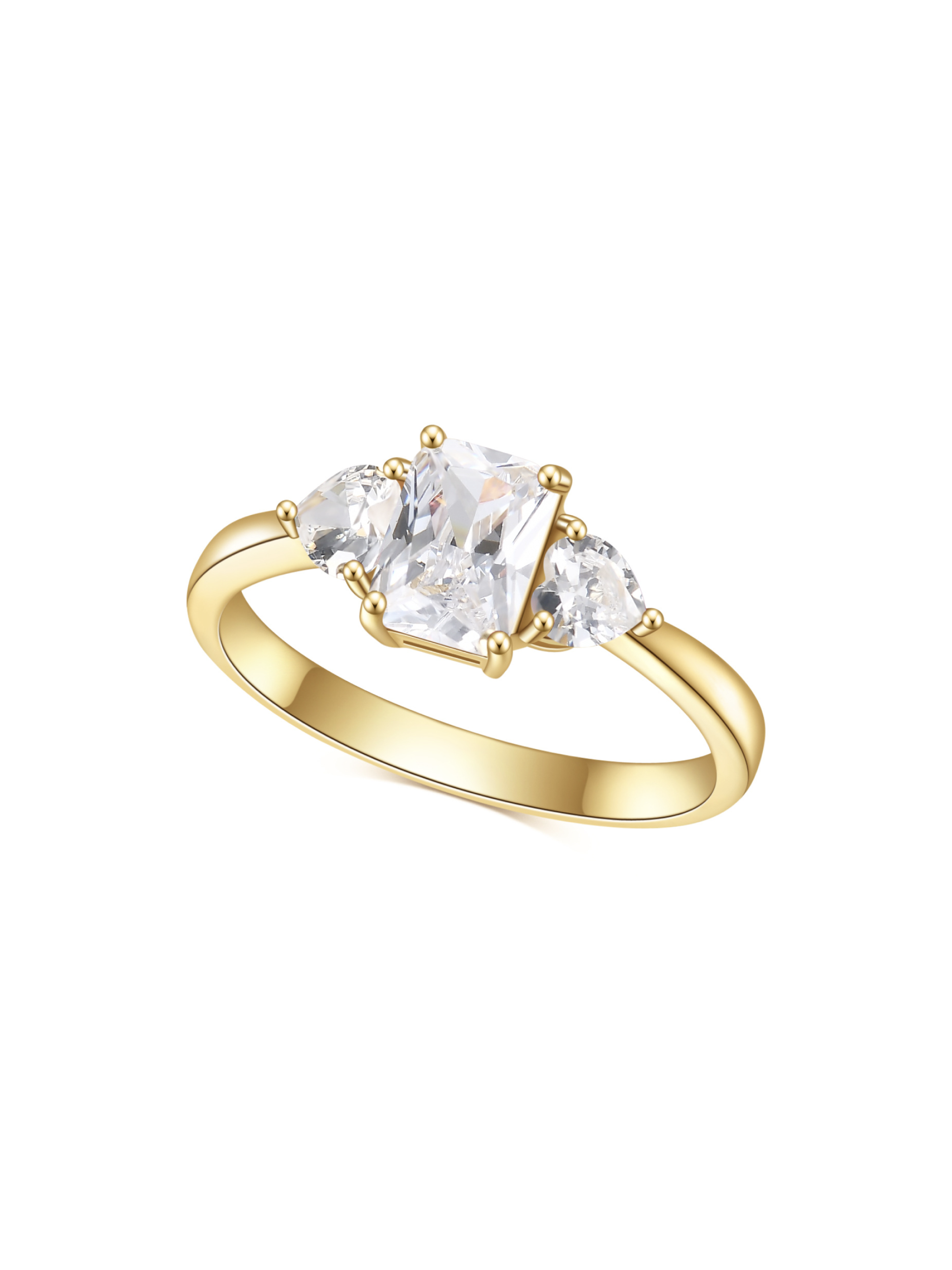 Starlight Symphony Lab Grown Moissanite Diamond Ring