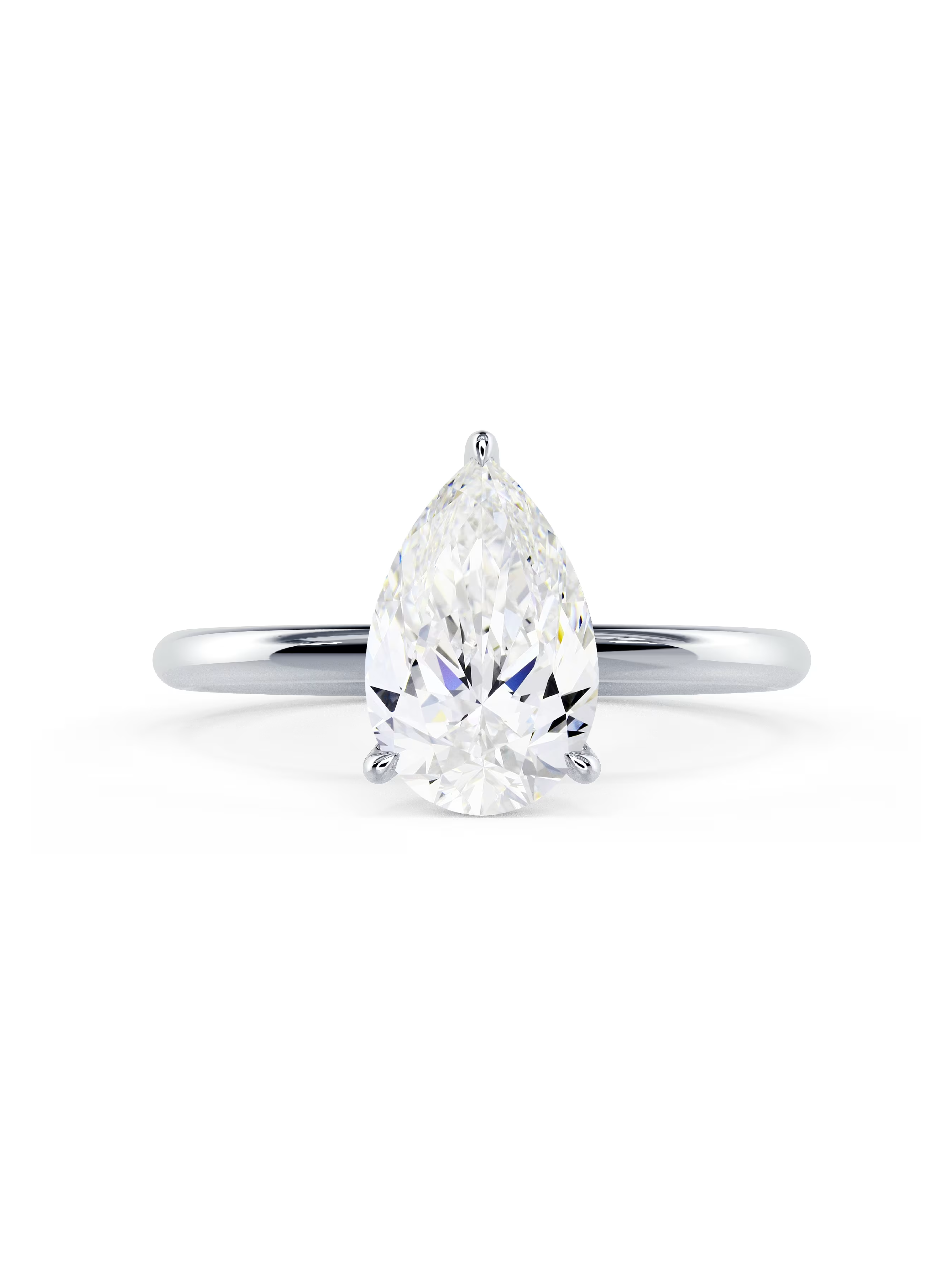 Pear Petit Prism Lab Grown Diamond Ring