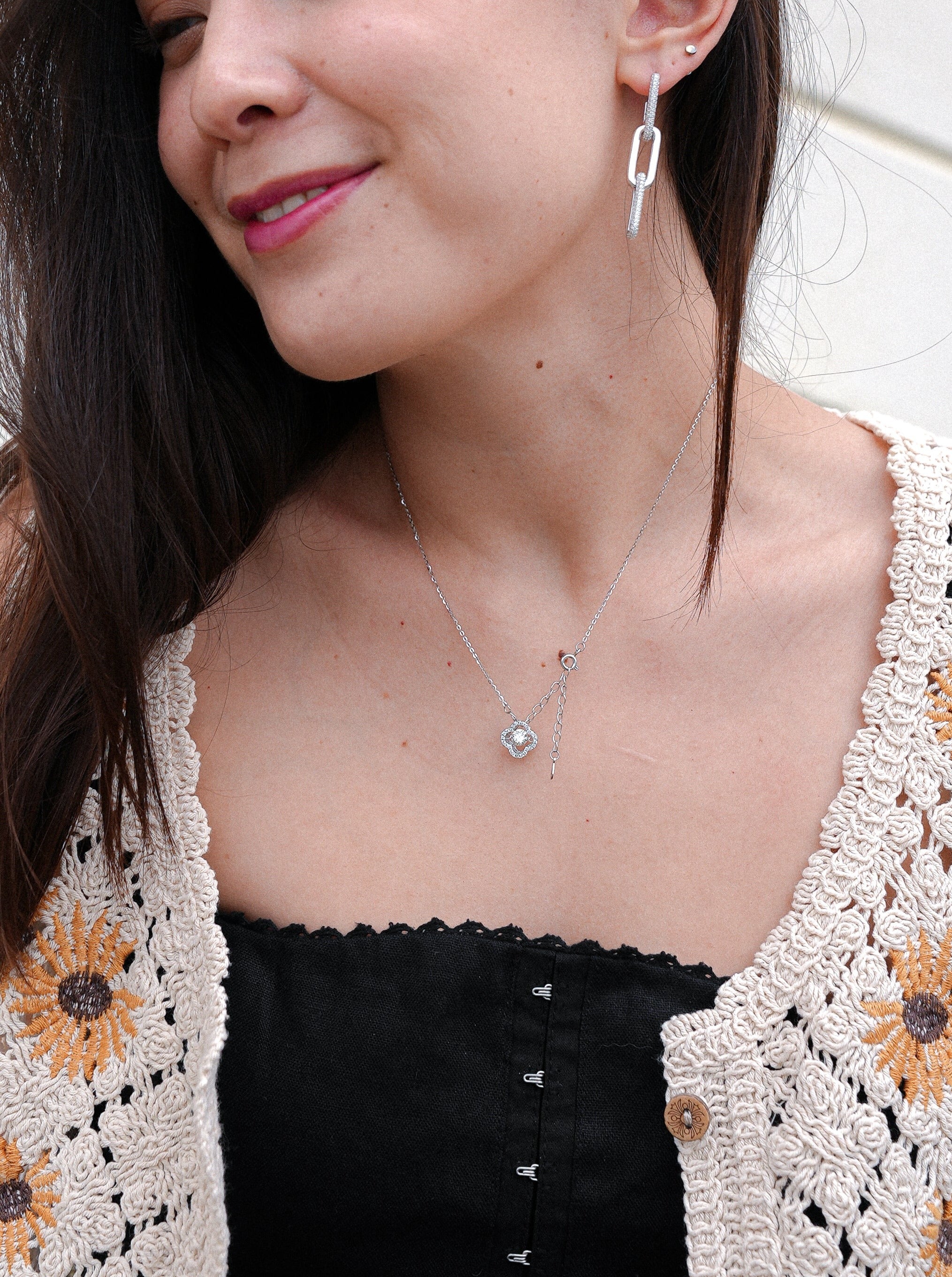 Cascade Elegance Lab Grown Diamond Necklace