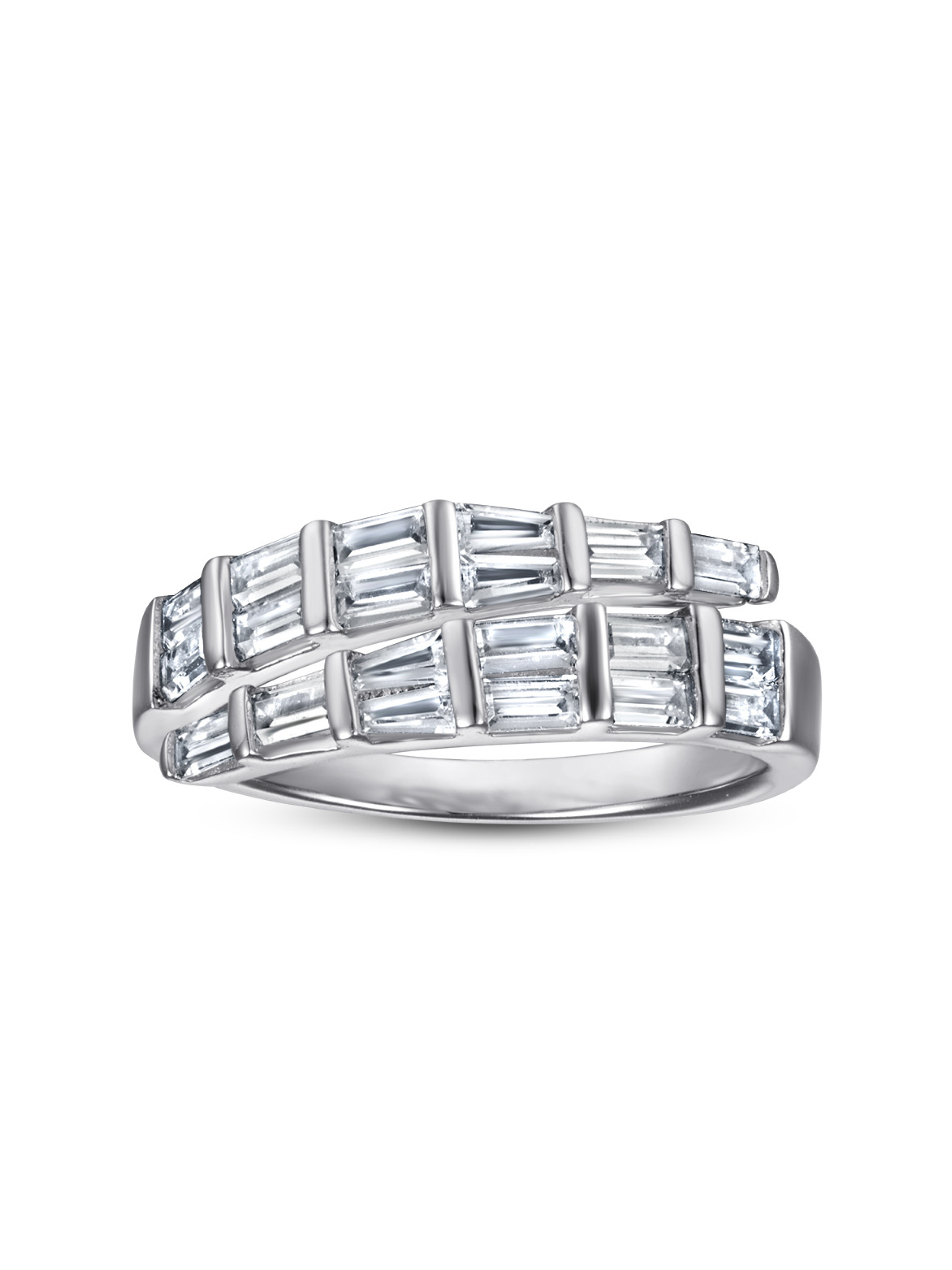 Serpentine Splendor Baguette Lab Grown Diamond Ring