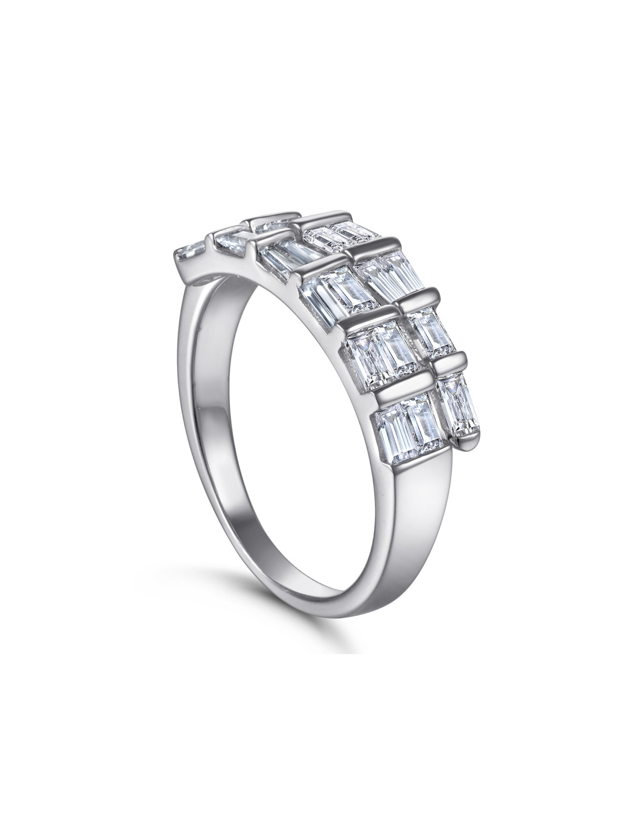 Serpentine Splendor Baguette Lab Grown Diamond Ring