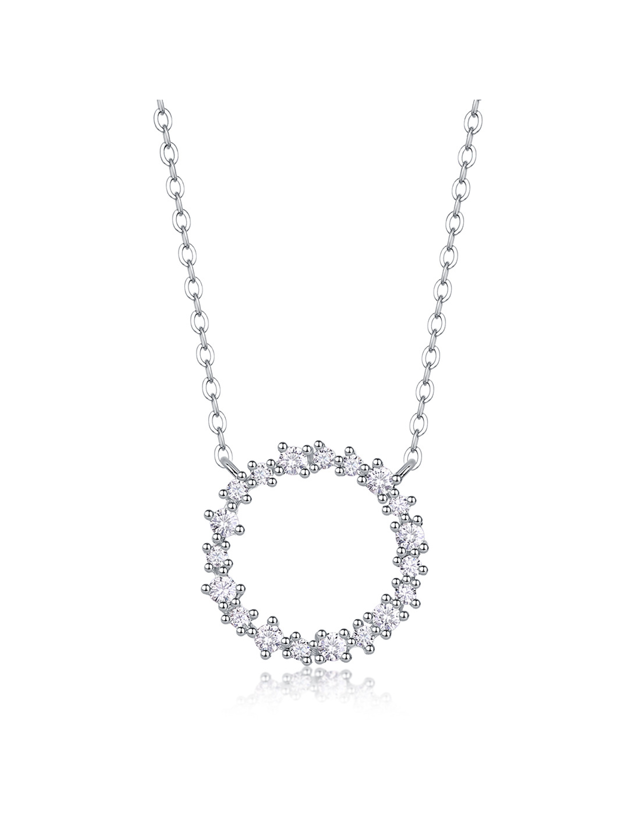 Celestial Lab Grown Diamond Circle Necklace