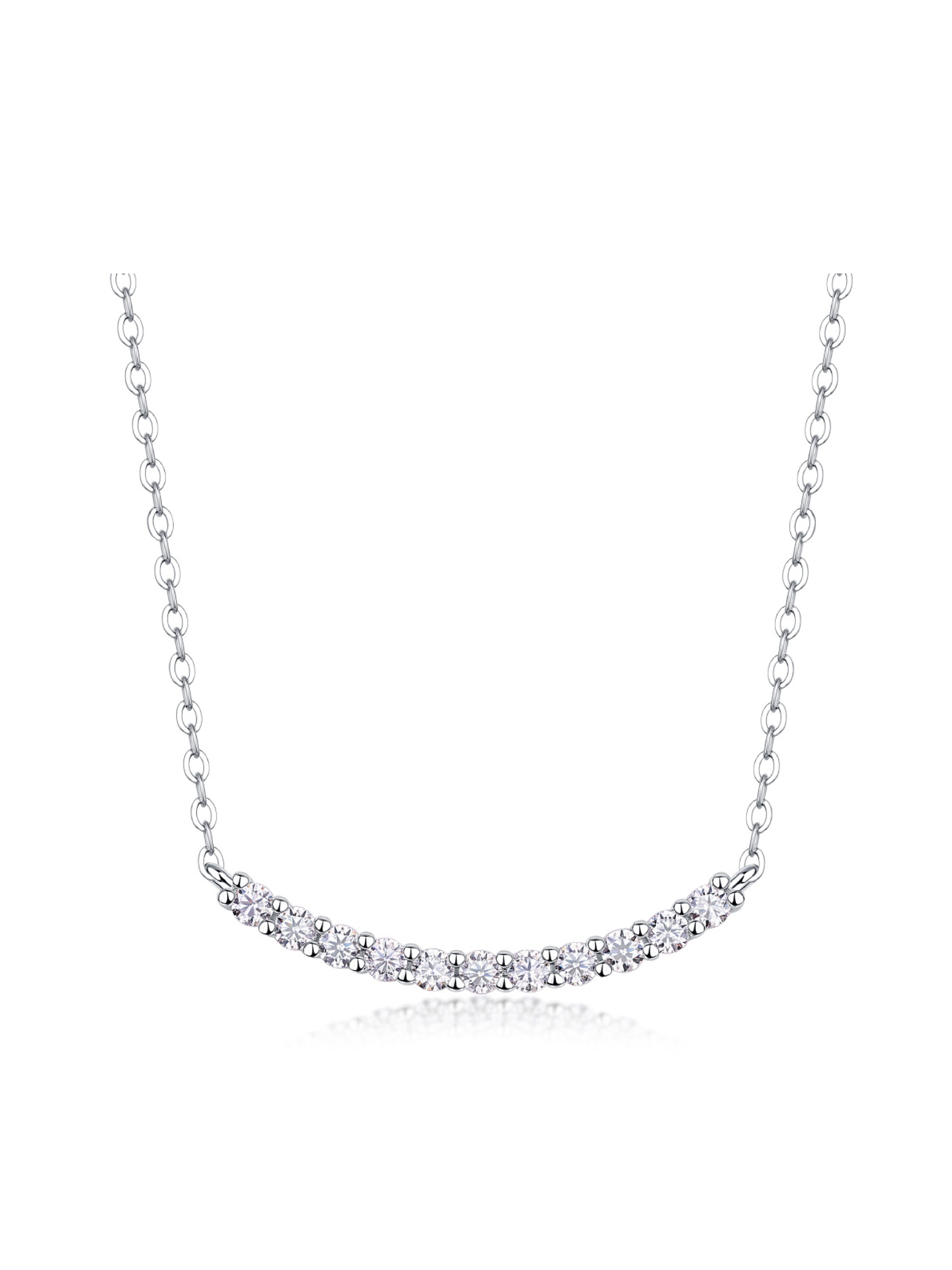 Blissful Curve Lab Grown Diamond Necklace